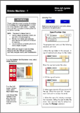 Drinks Help sheet